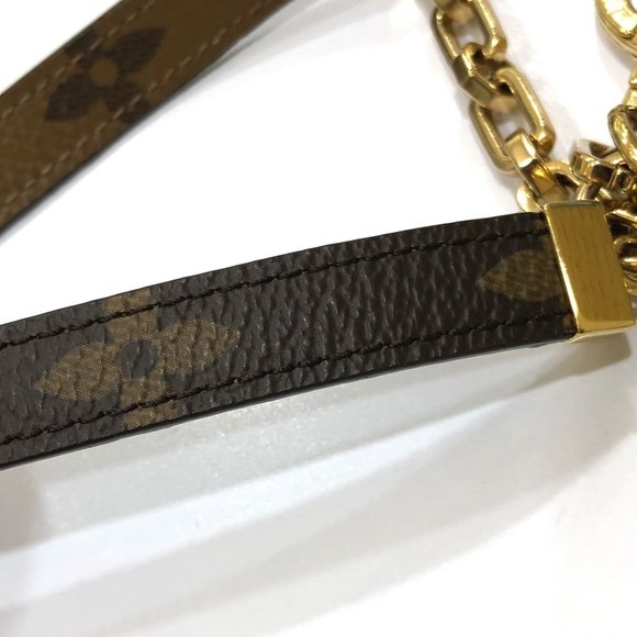 LOUIS VUITTON M69553 Monogram Reverse Chaine Dauphine Keychain/Key Ring Charm...